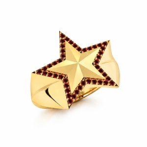 Étoile Burgundy Ring