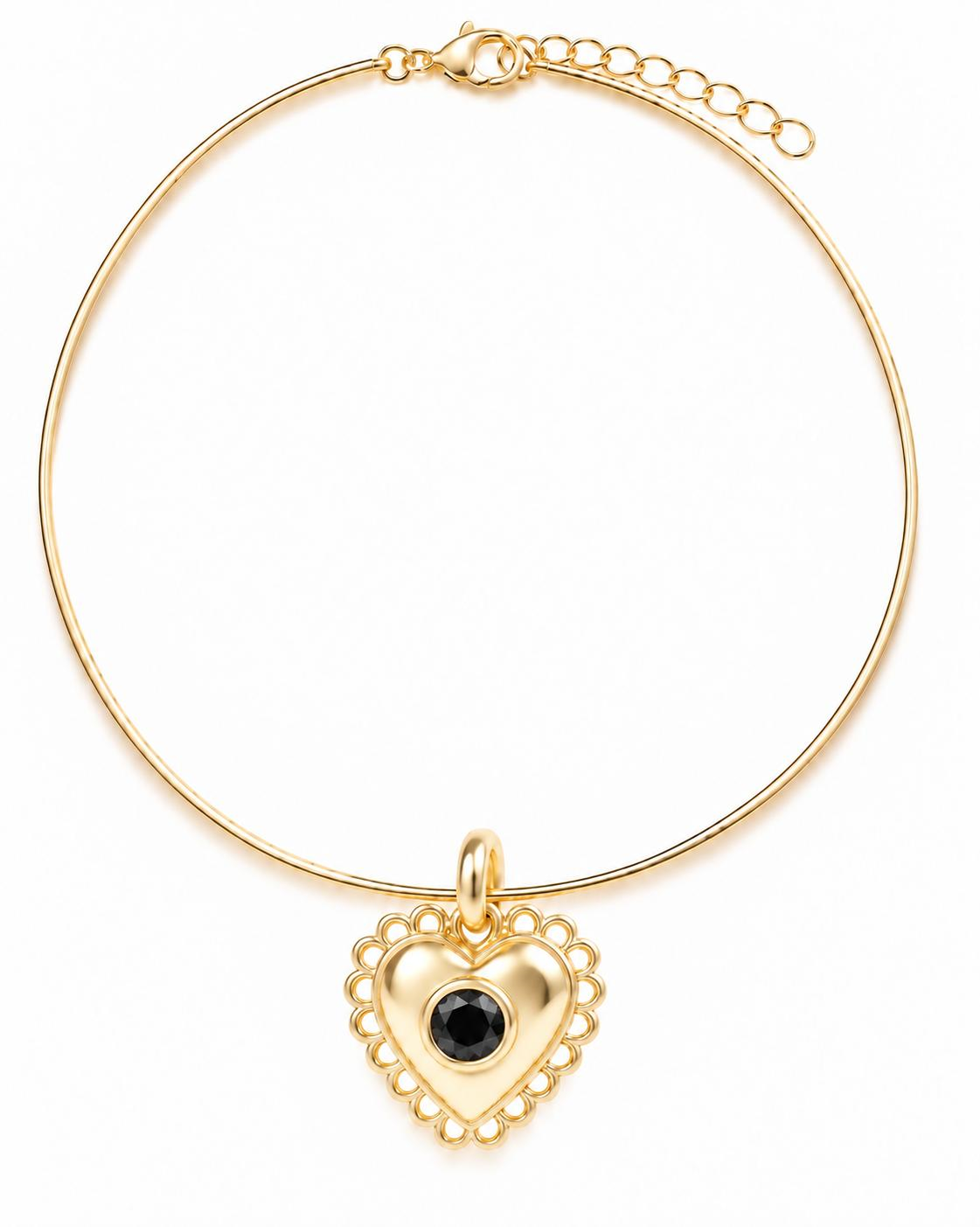 Amour Noir Heart Choker